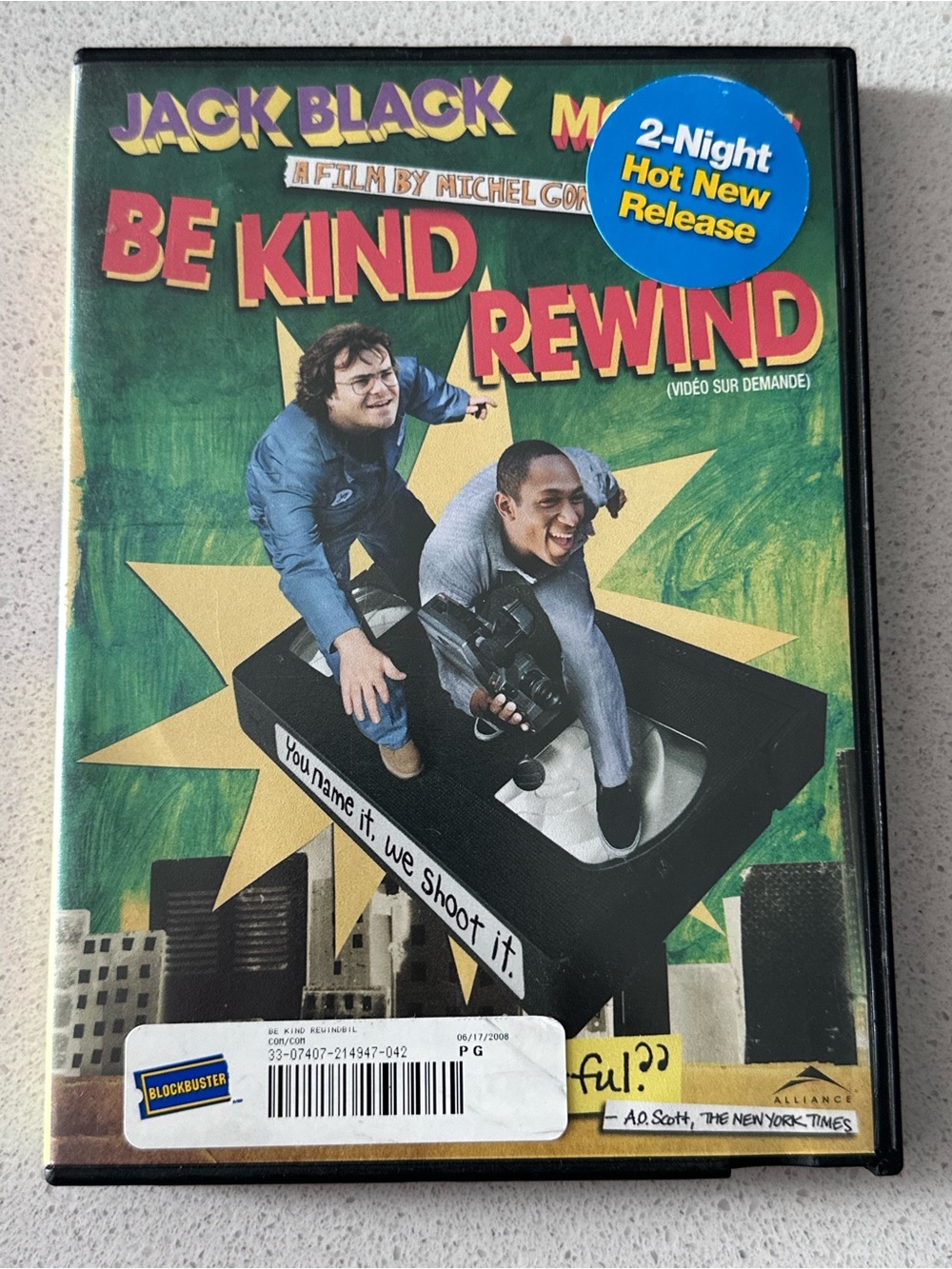 Be Kind Rewind (Jack Black) DVD